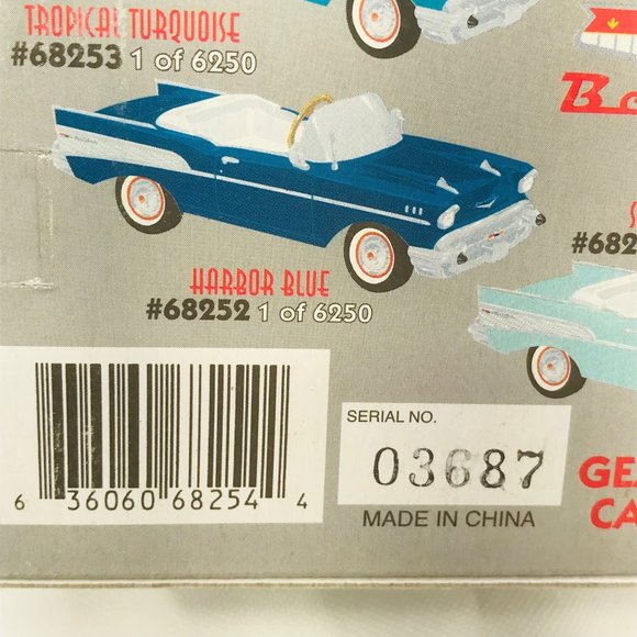 Gearbox 1997 Vintage 1957 Chevy Bel Air Convertible Serial #03687 Pedal Car New - Picture 7 of 10